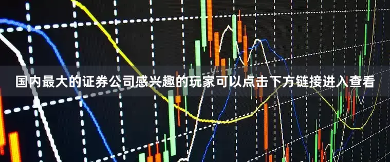 国内最大的证券公司感兴趣的玩家可以点击下方链接进入查看