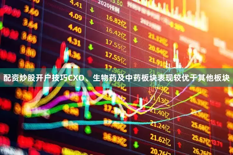 配资炒股开户技巧CXO、生物药及中药板块表现较优于其他板块